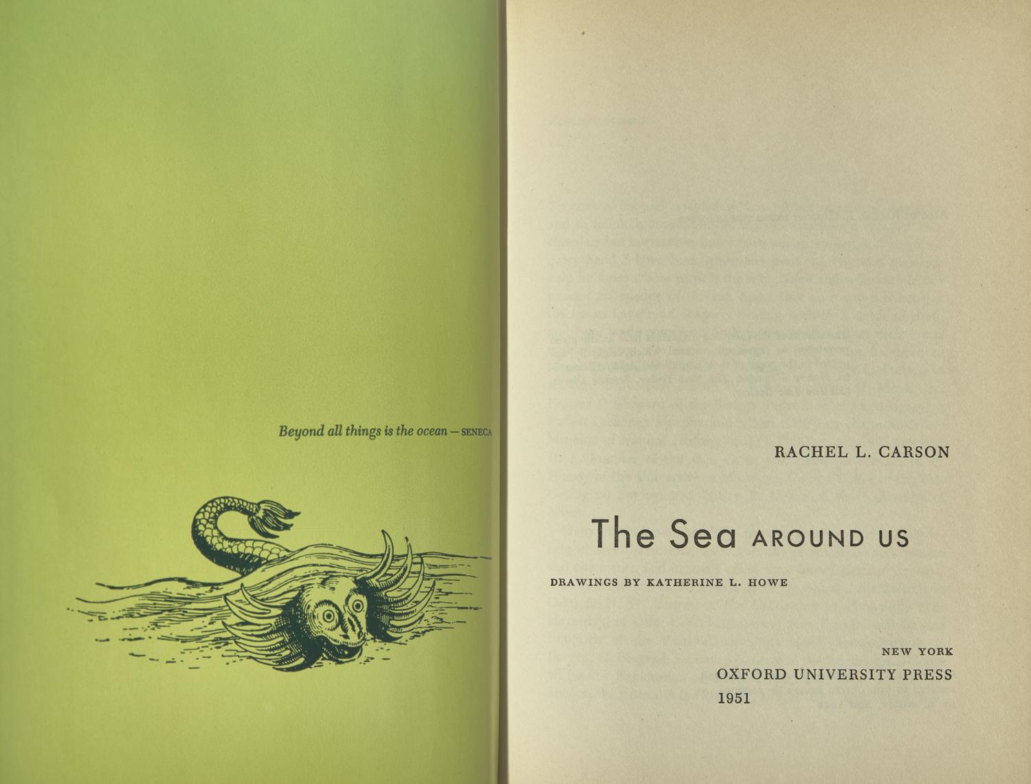 [Literature] Carson, Rachel. Group of 2 First Editions