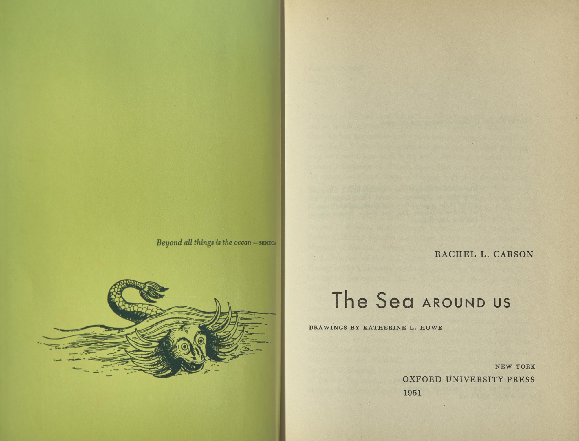 [Literature] Carson, Rachel. Group of 2 First Editions