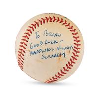 A Waite Hoyt Single Signed Autograph Baseball (Beckett Authentication Services Letter of Authenticity)