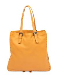 Bottega Veneta, Yellow Leather Zippered Tote & Intrecciato Wallet