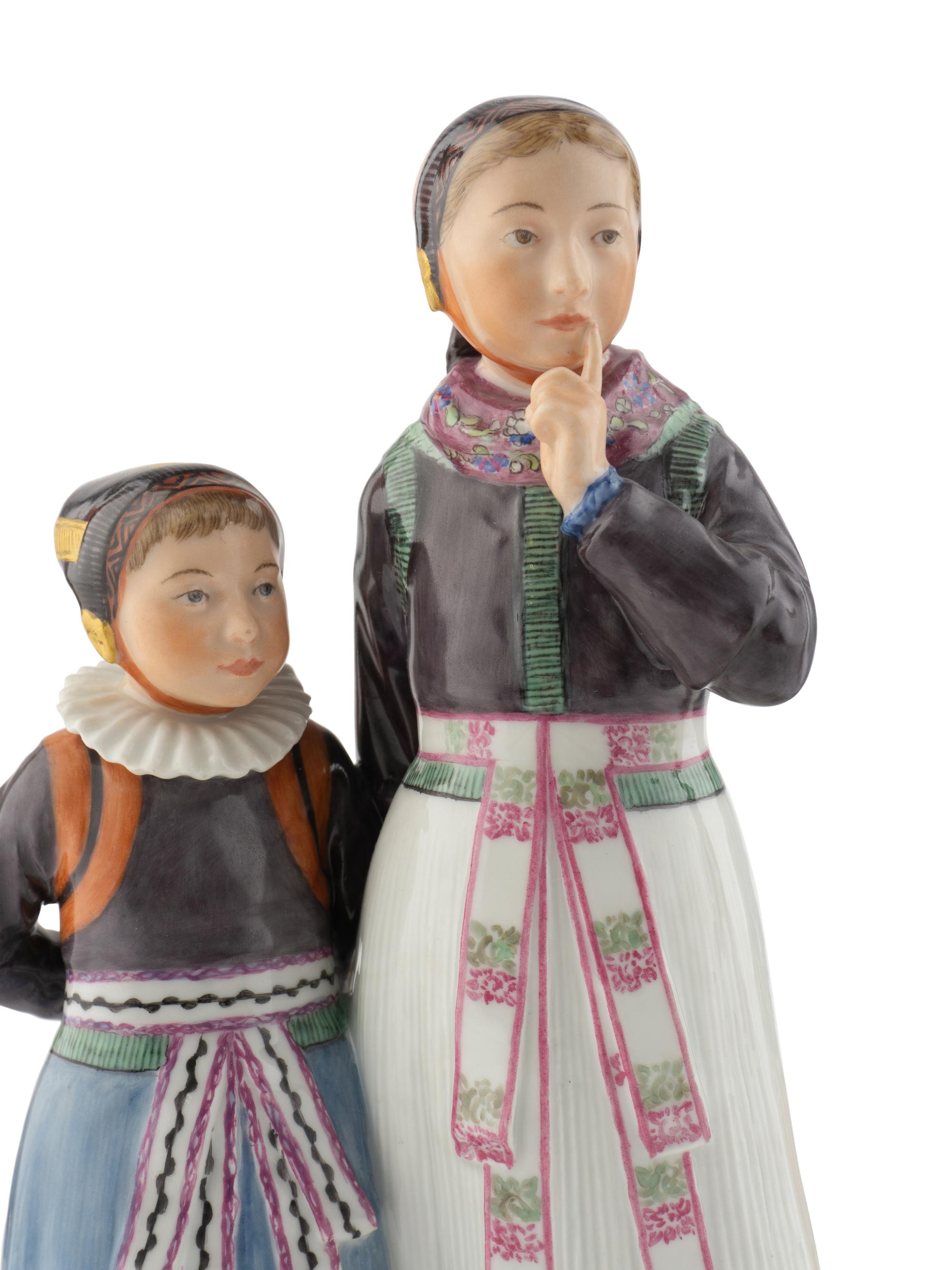 Four Carl-Martin Hansen Royal Copenhagen Porcelain Figures