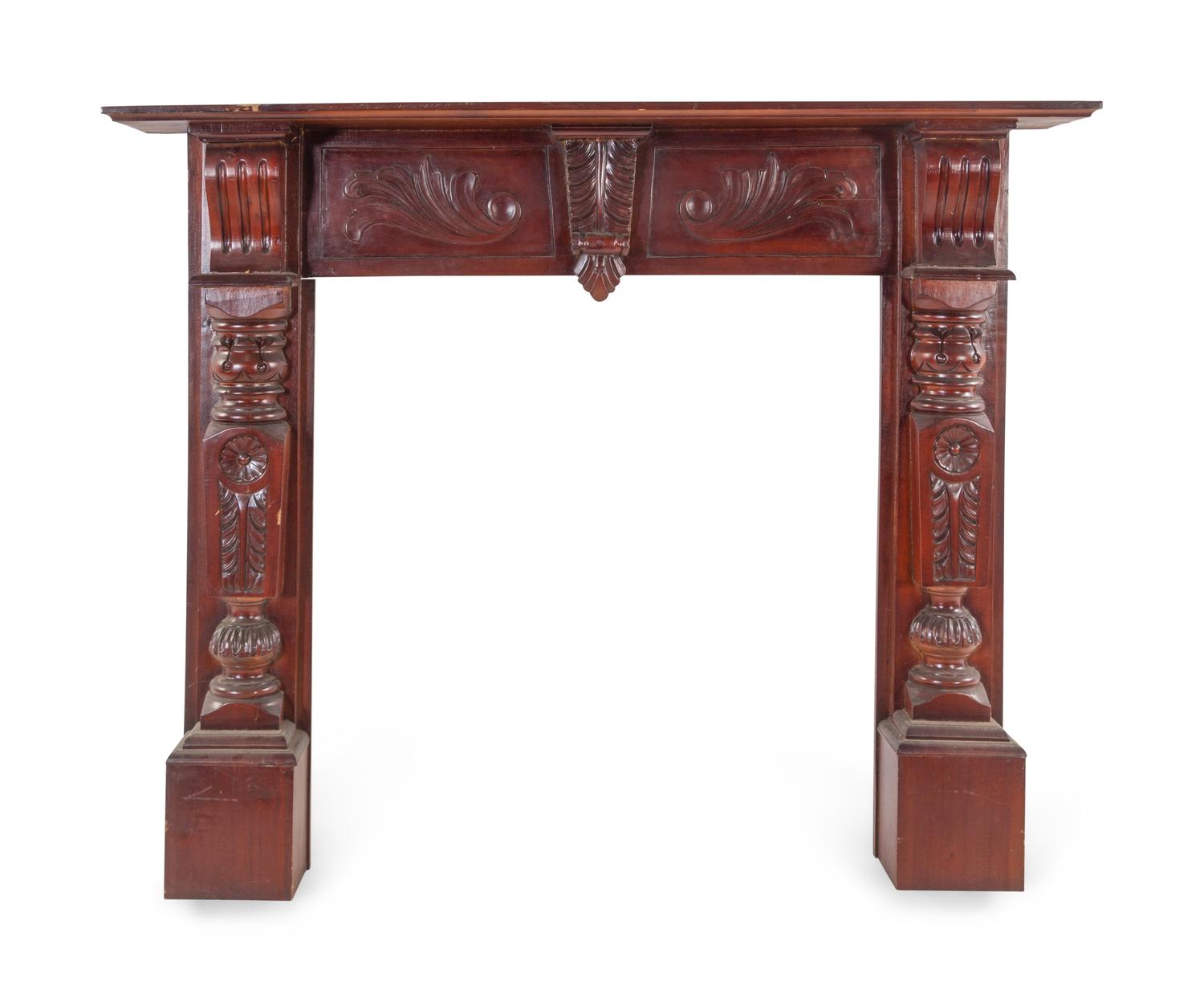 A Victorian Style Carved Mantel