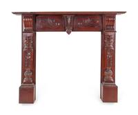A Victorian Style Carved Mantel