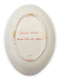 A Staffordshire Botanical Creamware Dish
