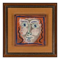 Visage aux cheveux bouclés (A. R. 573), 1968-1969