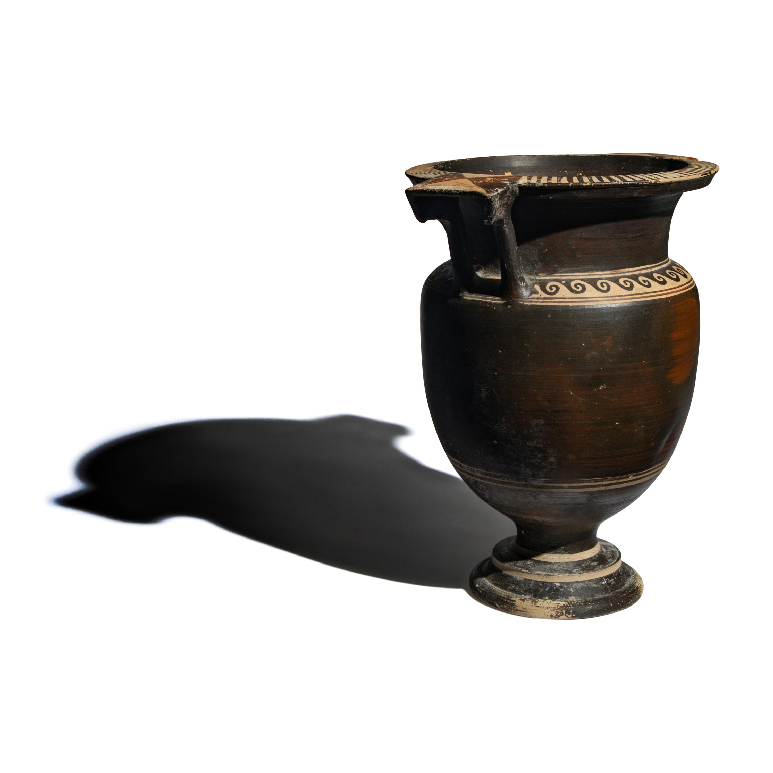 A Messapian Terracotta Column Krater