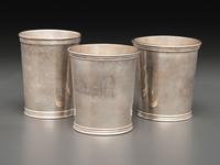 Three Silver Julep Cups