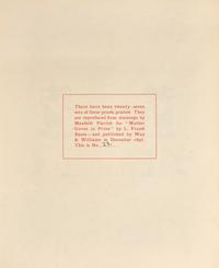 [Parrish, Maxfield] Baum, L. Frank. Proofs of the Illustrations by Maxfield Parrish for "Mother Goose in Prose"
