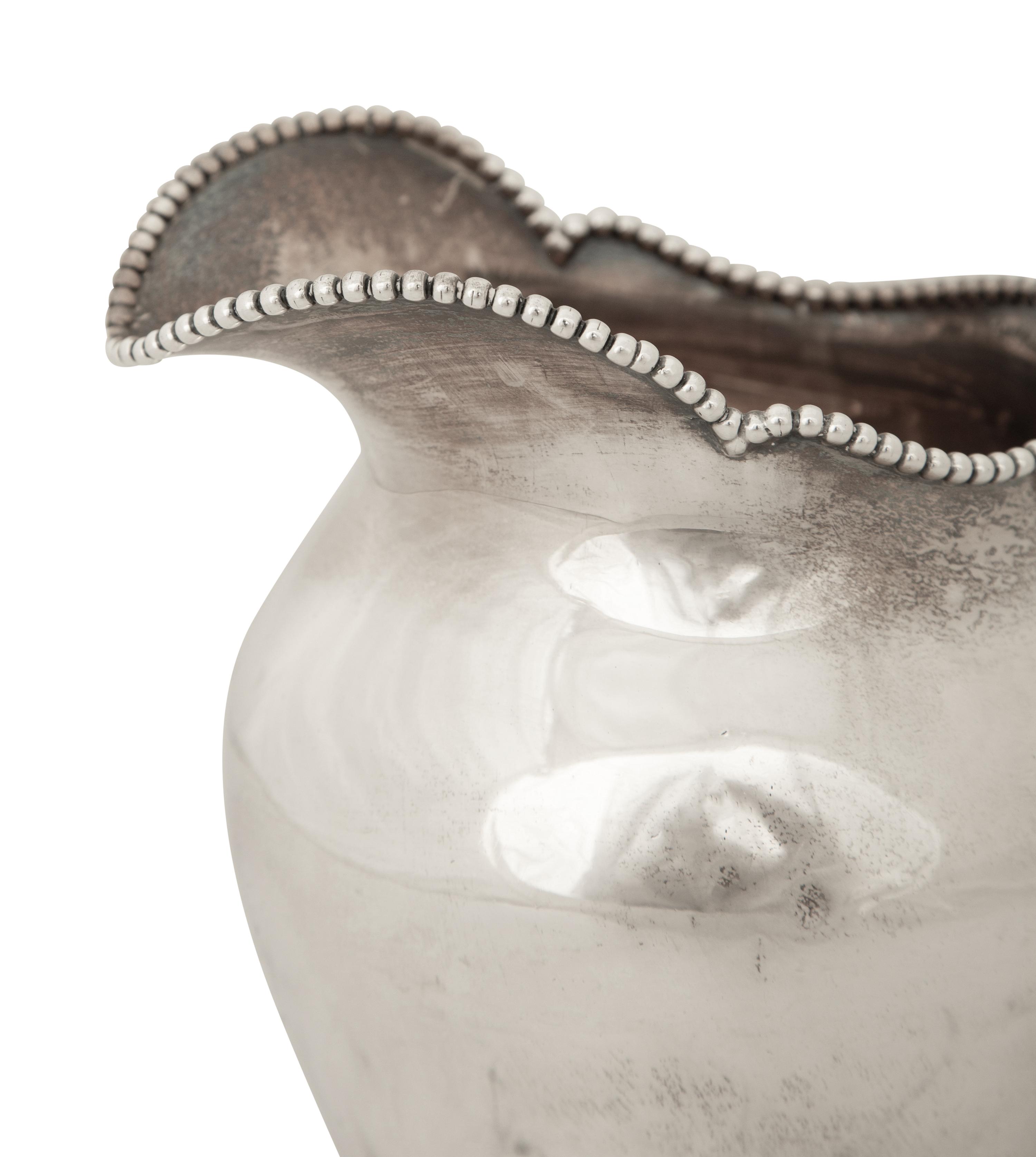 An American Silver Pitcher