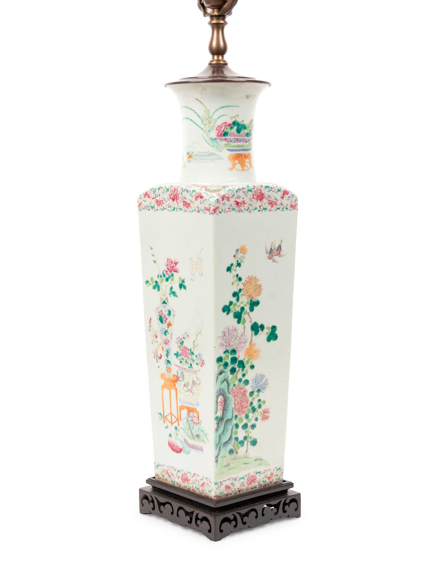 A Chinese Famille Rose Porcelain Vase