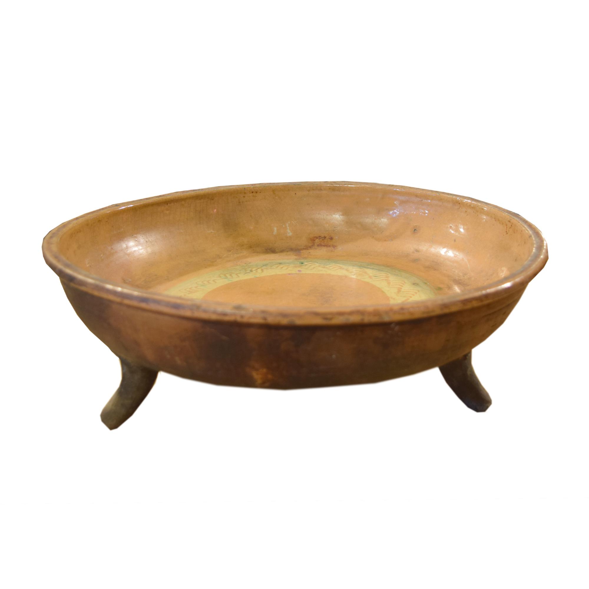 A Ceramic Footed Bowl 14" W x 14" D x 4.5" H — Germany, Late 19th Century