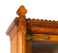 A Victorian Arts and Crafts Oak Bookcase