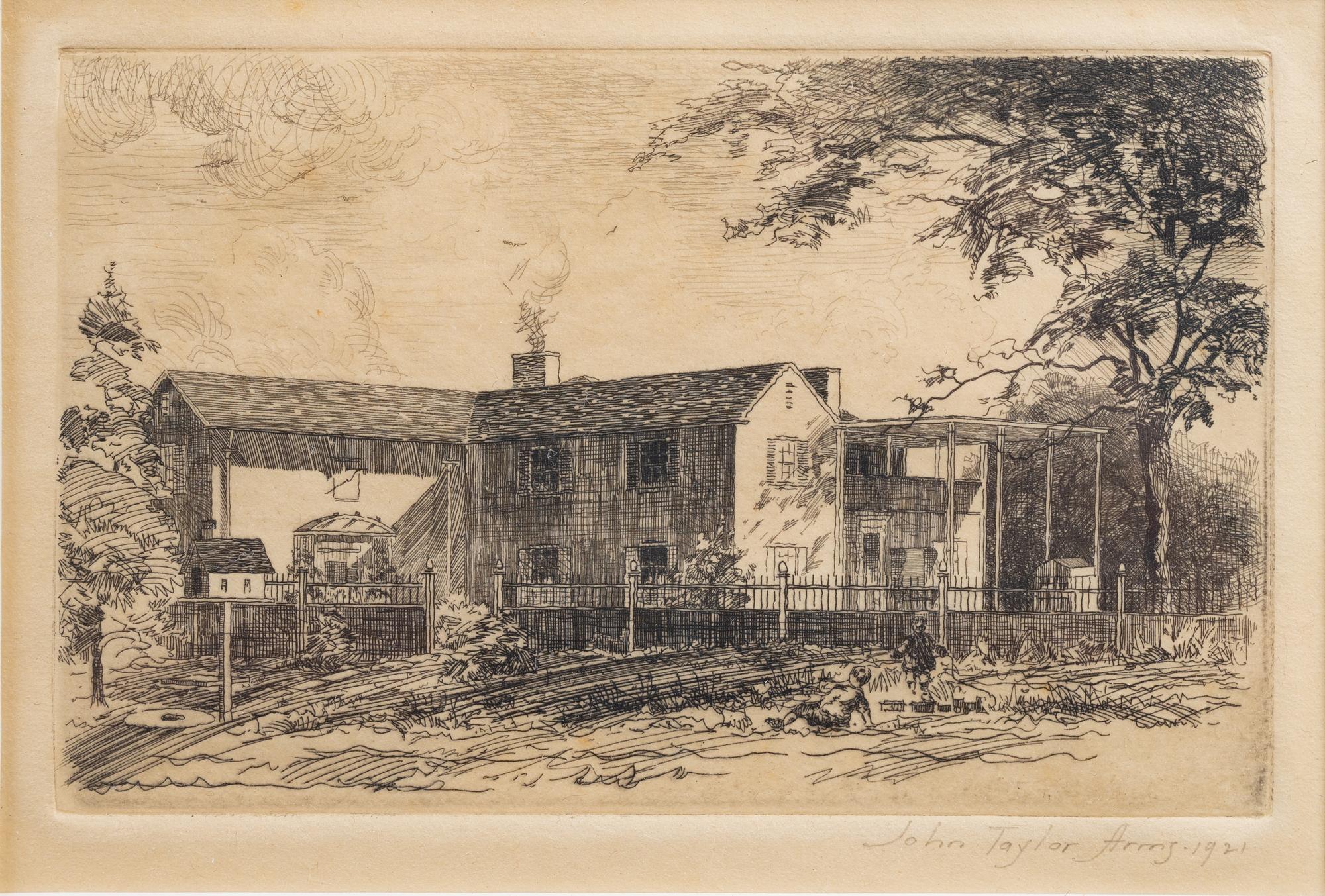 Six Framed Etchings by John Taylor Arms (American, 1887-1953)