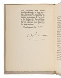 LAWRENCE, D.H. (1885-1930). A group of 35 works, including: