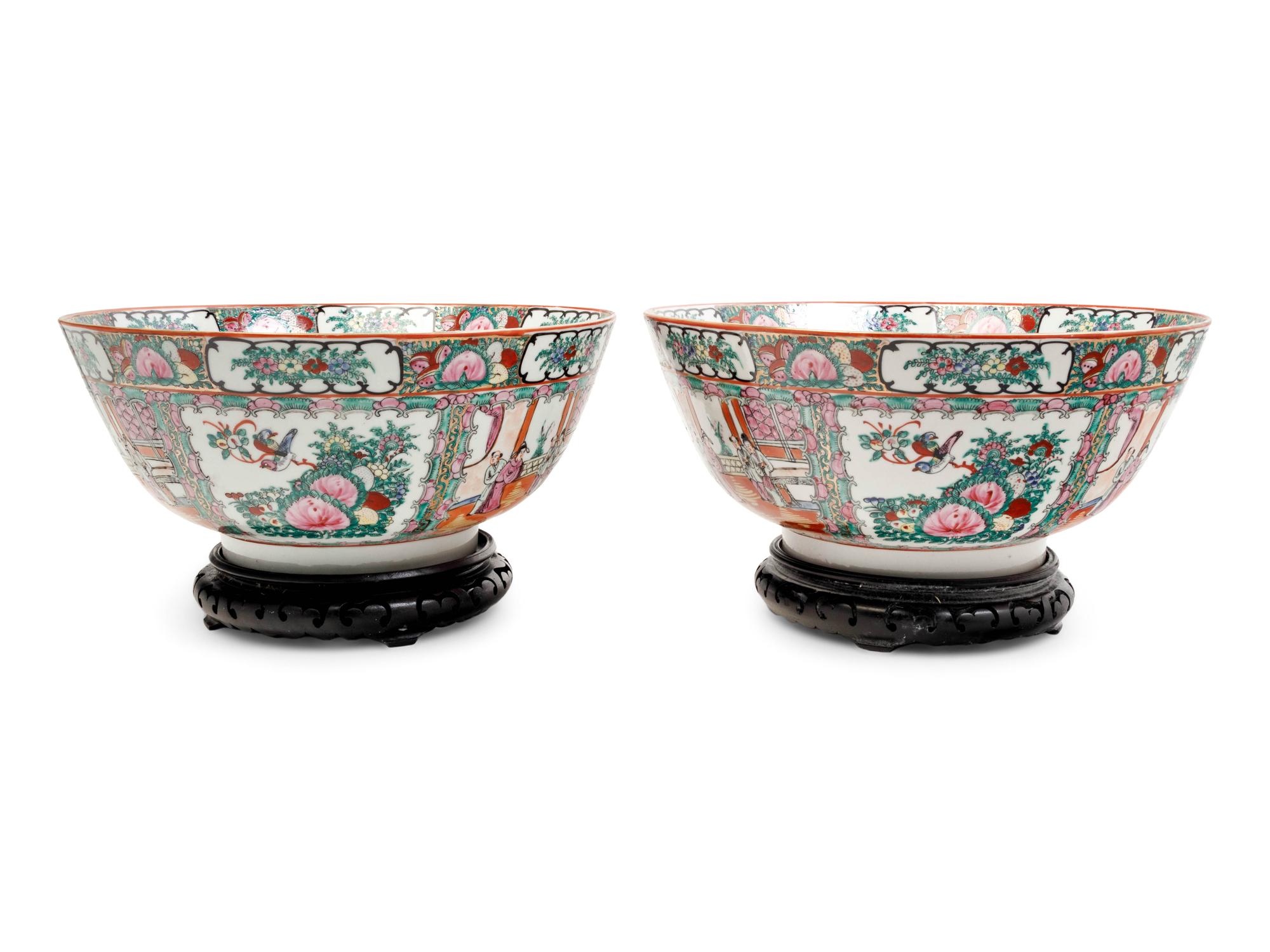 Five Chinese Export Rose Medallion Porcelain Articles