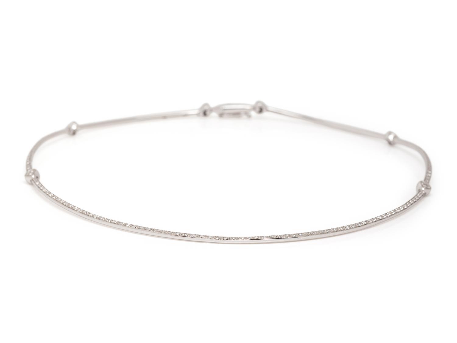 WHITE GOLD AND DIAMOND EARRINGS AND NECKLACE
