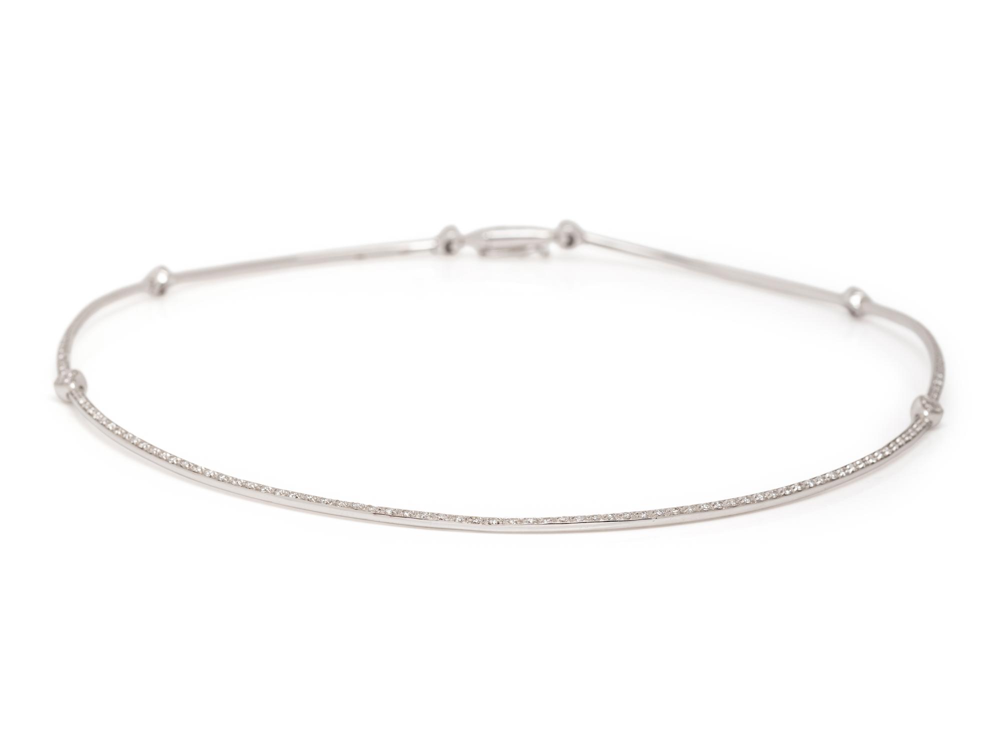 WHITE GOLD AND DIAMOND EARRINGS AND NECKLACE