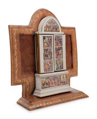 A Capodimonte Porcelain Altar Triptych