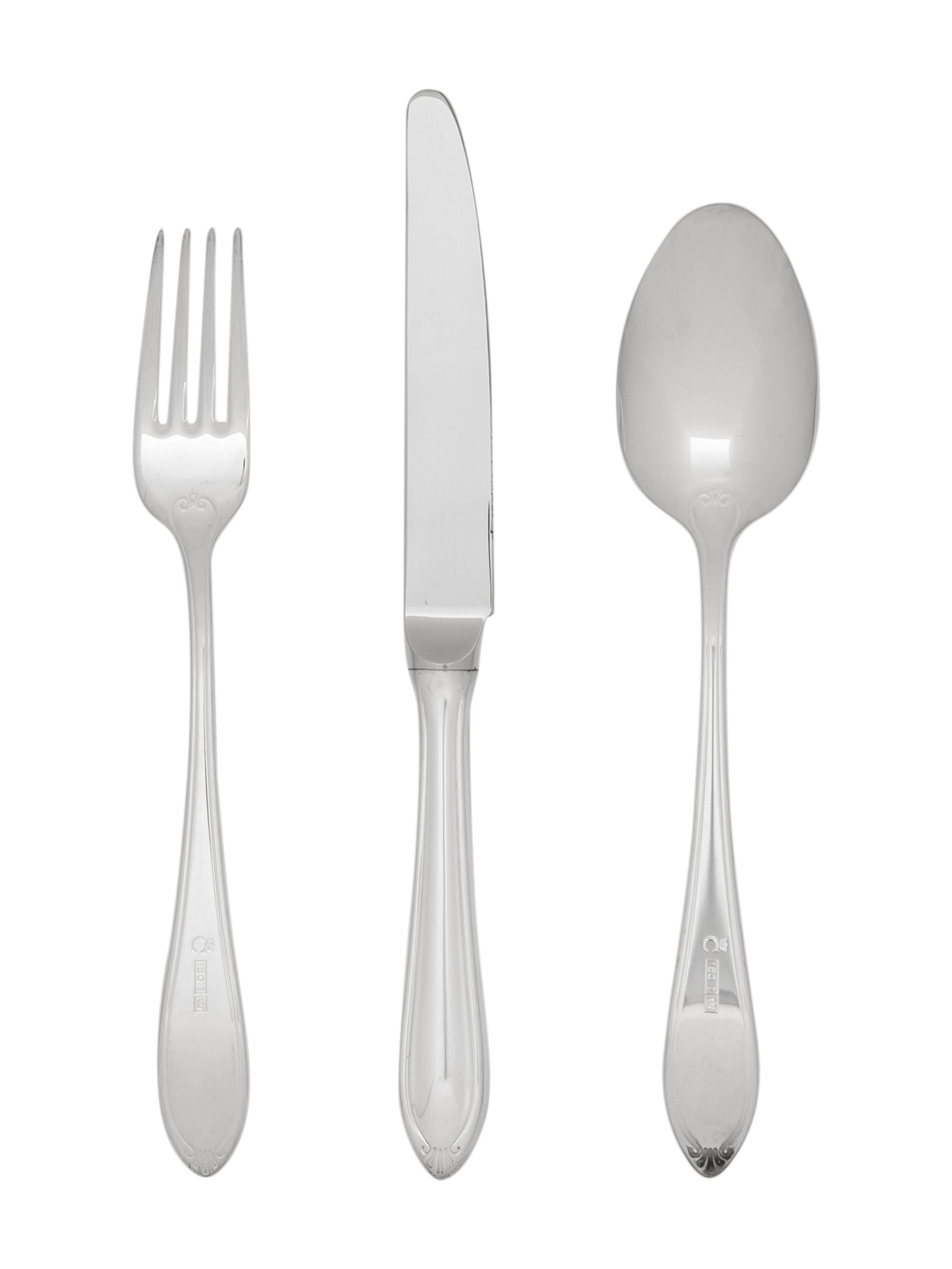 A Christofle Silver-Plate Flatware Service