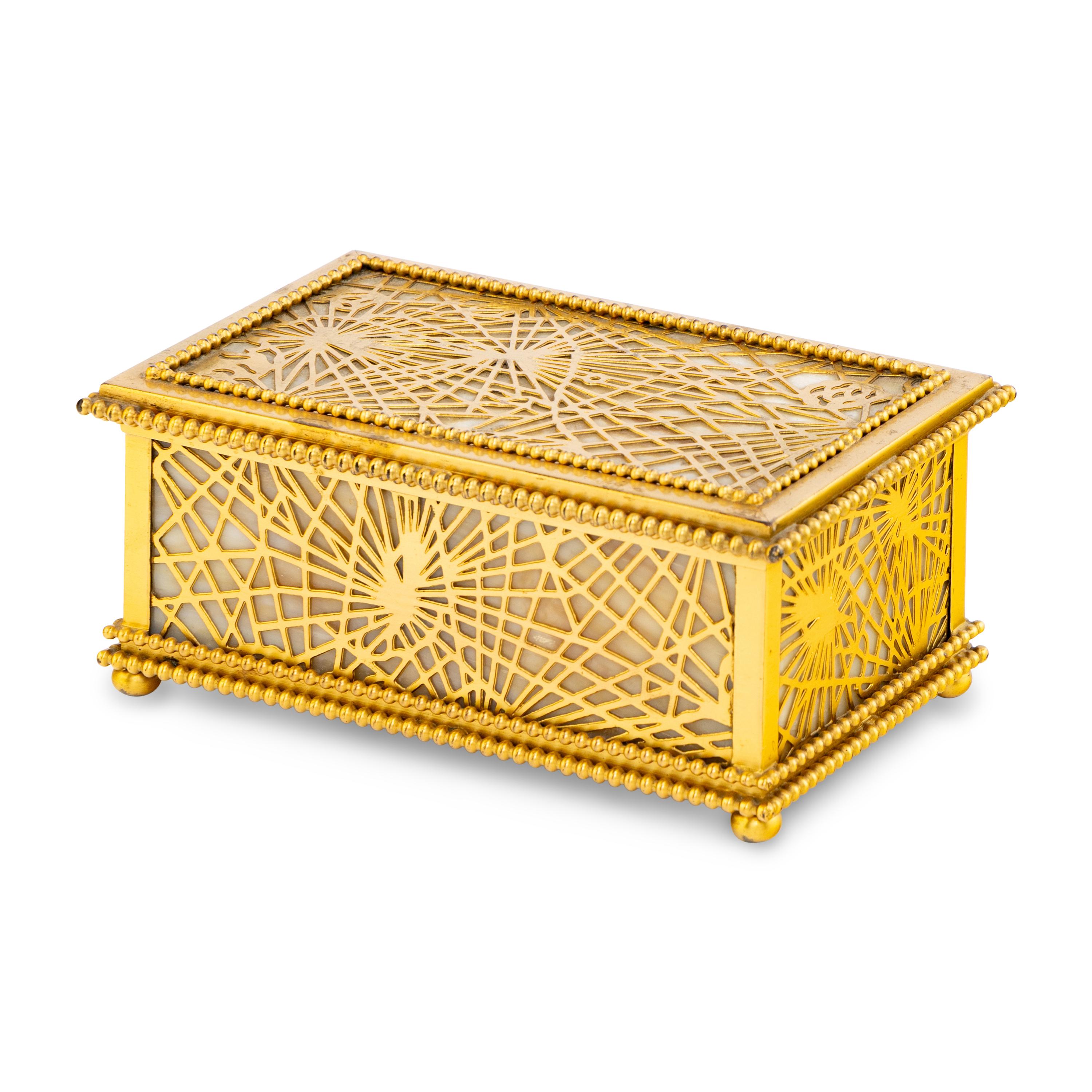 A Tiffany Studios Pine Needle Cigar Box