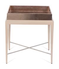 A Contemporary Grey Lacquered Tray Top Table — 20TH CENTURY