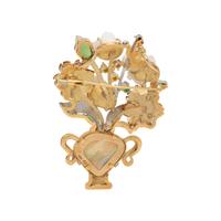 MULTIGEM AND DIAMOND GIARDINETTO BROOCH