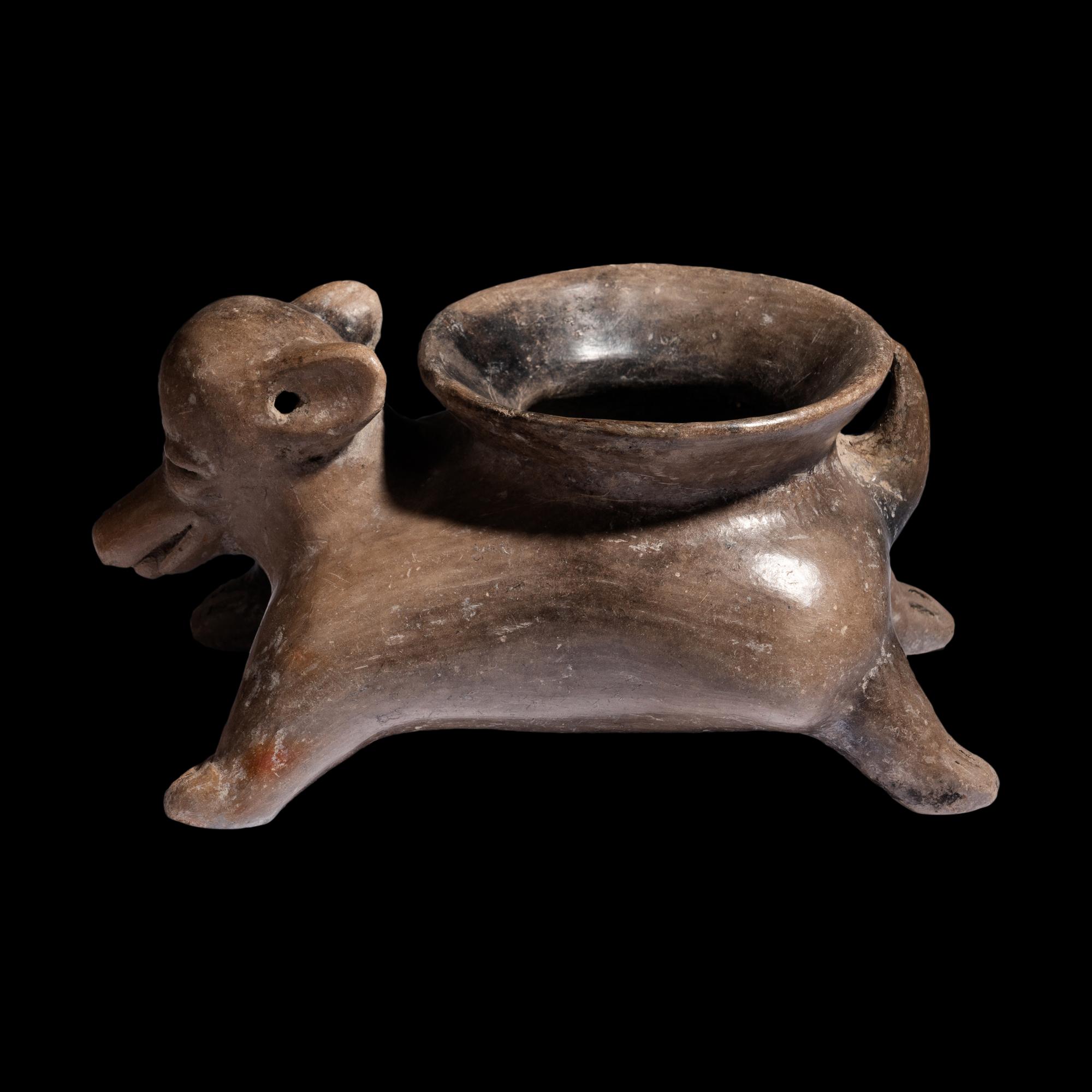 A Jalisco Effigy Dog Vessel