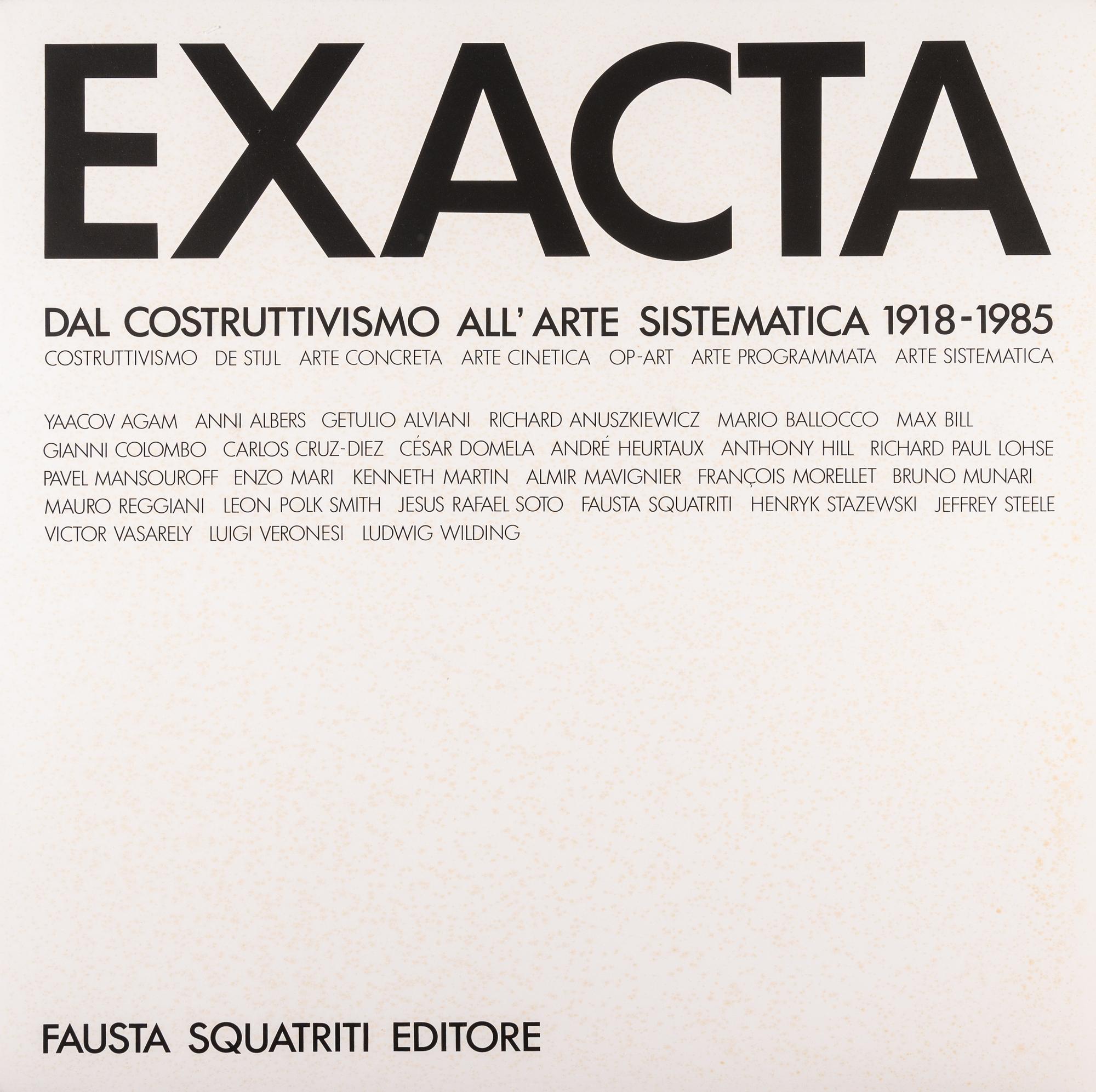 EXACTA: dal costruttivismo all' arte sistematica (fifty-one from original fifty-four prints and original portfolio case), 1980-85
