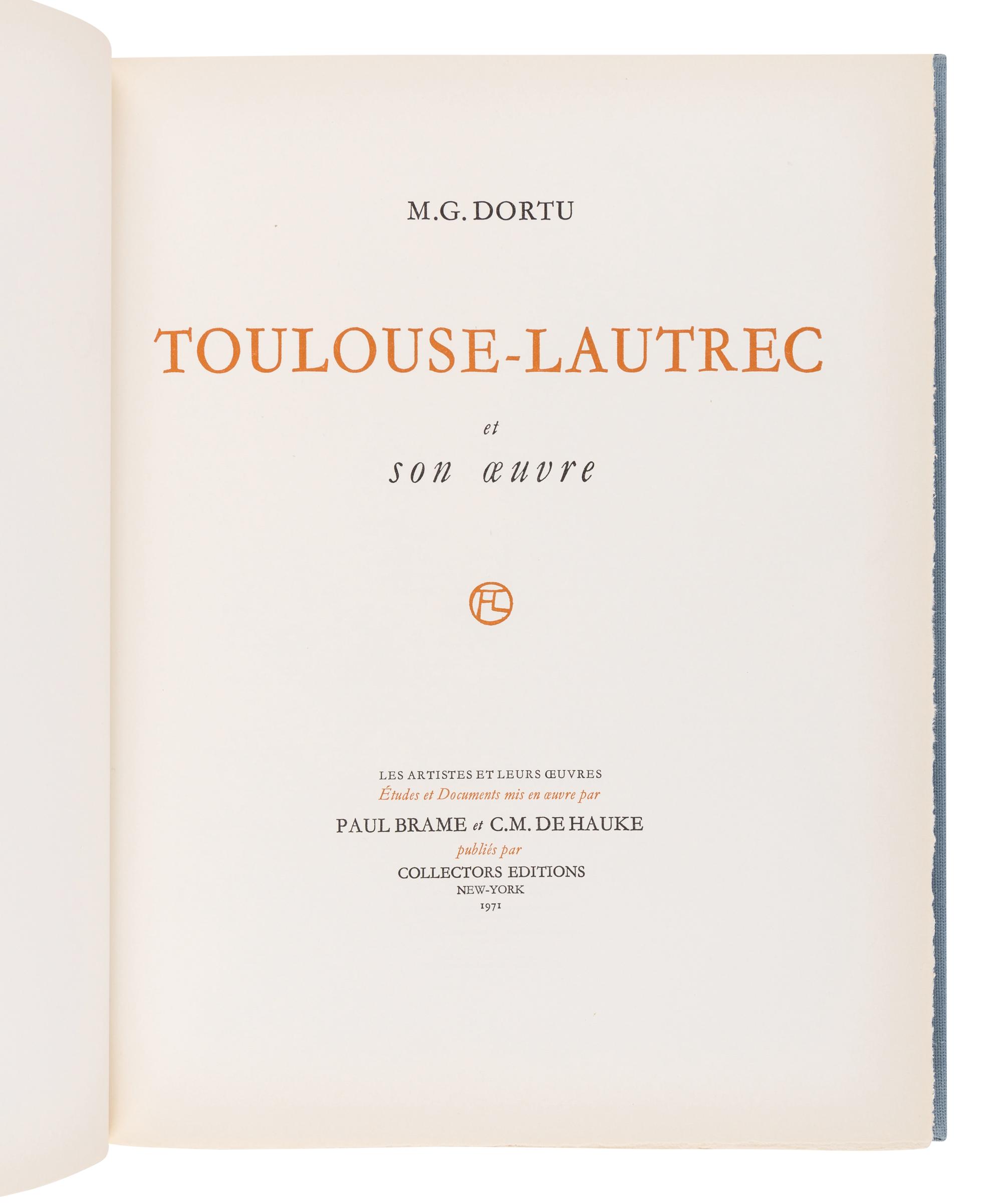 [TOULOUSE-LAUTREC, Henri de (French, 1864-1901)]