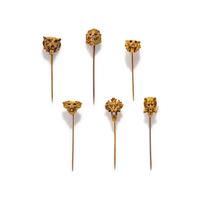 COLLECTION OF MULTIGEM STICK PINS