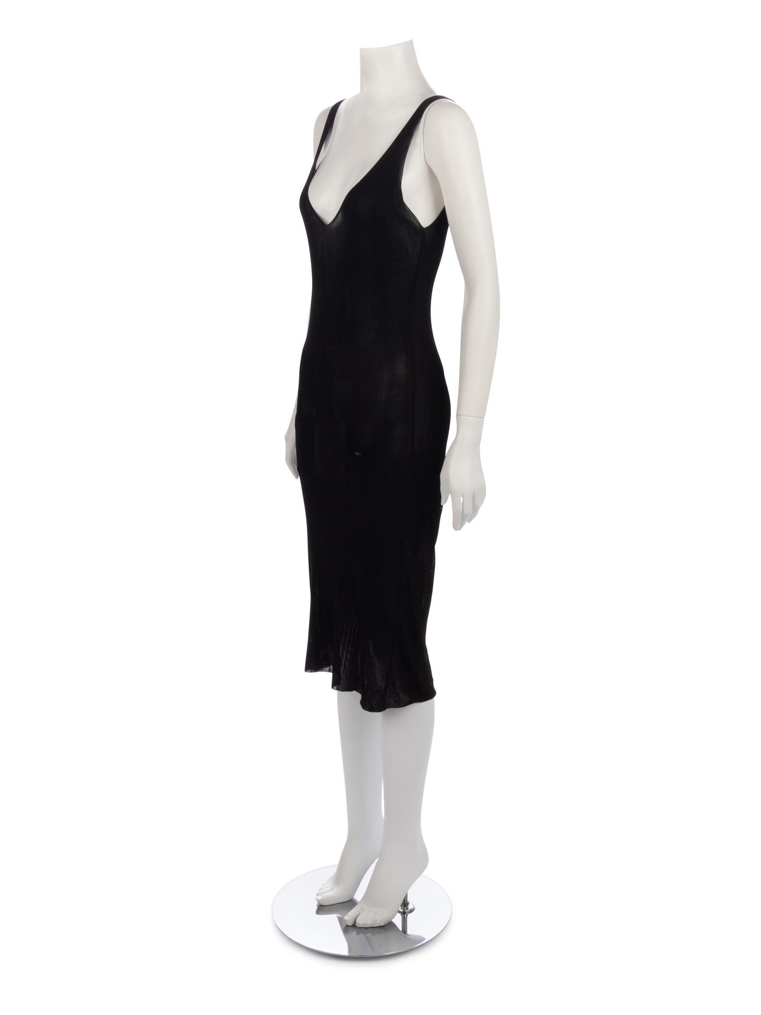 Chanel Black Knit Evening Dress, 2007