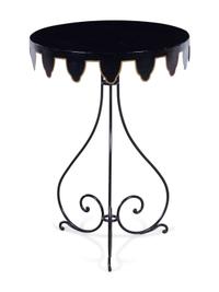 A Painted Tole Side Table