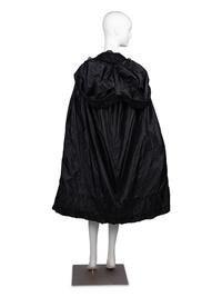 Callot Soeurs Black Silk Taffeta Cape, 1910-20s