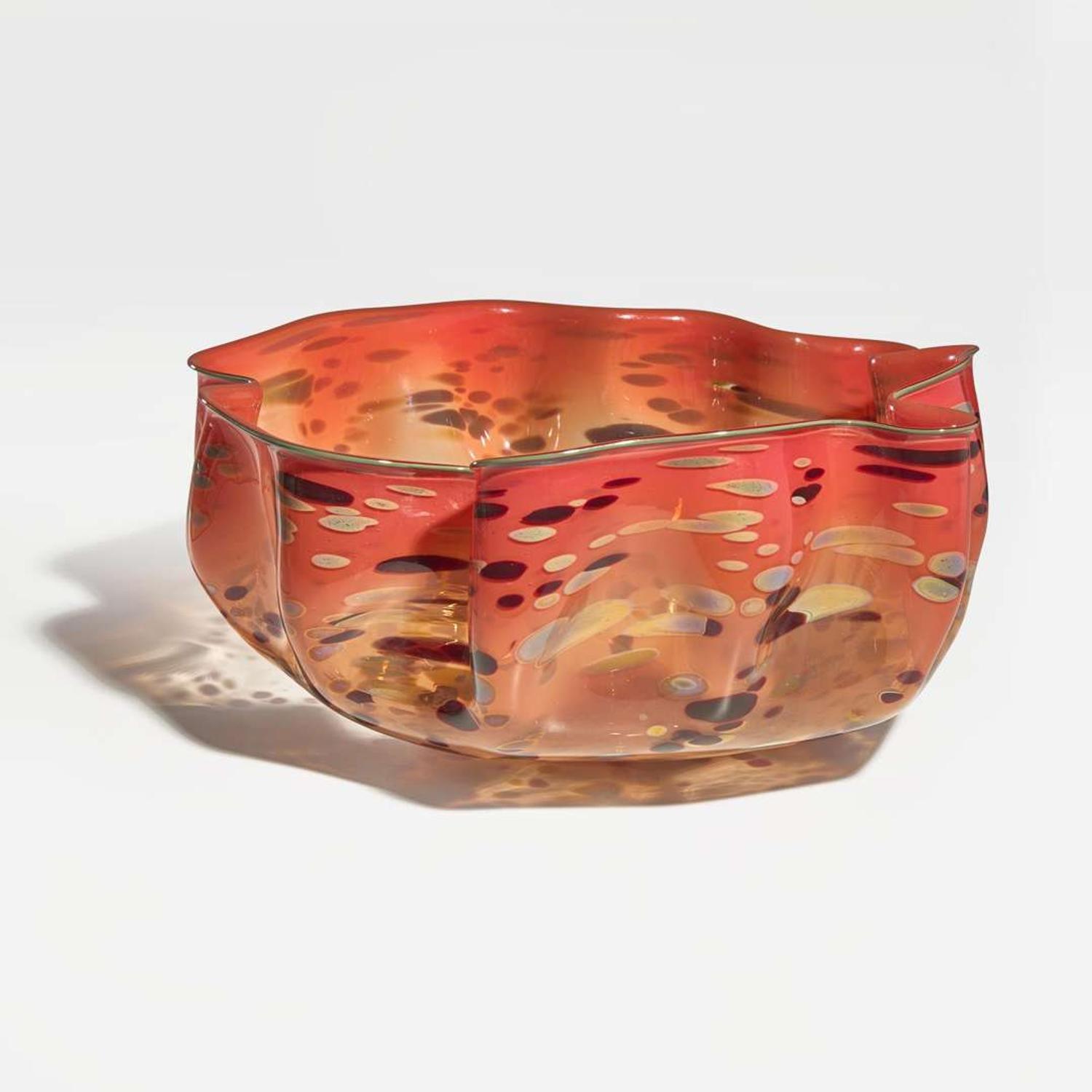 Dale Chihuly (American, b. 1941) Red Macchia Vessel, USA, 1987