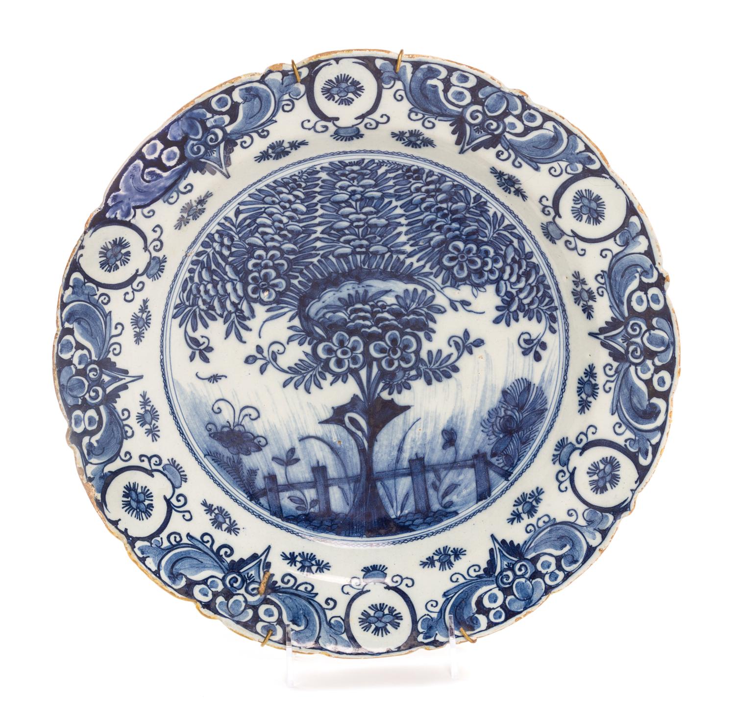 A Delft Pottery Charger Diameter 14 inches. — 18TH/19TH CENTURY