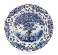 A Delft Pottery Charger Diameter 14 inches. — 18TH/19TH CENTURY