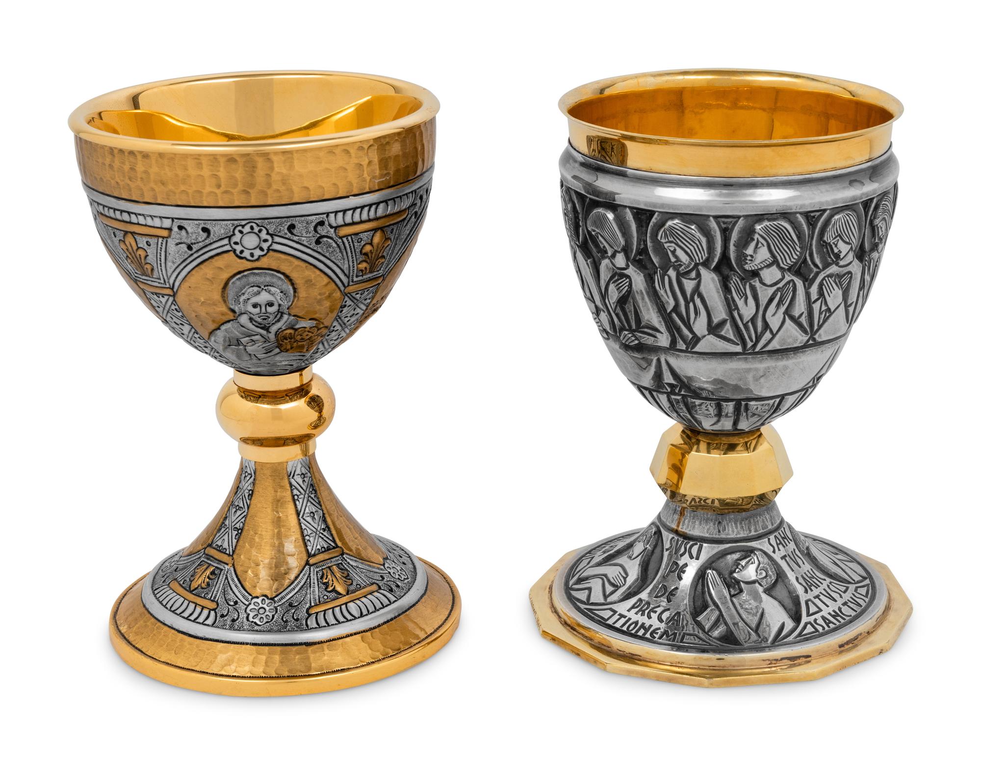 Two Silver Communion Chalices