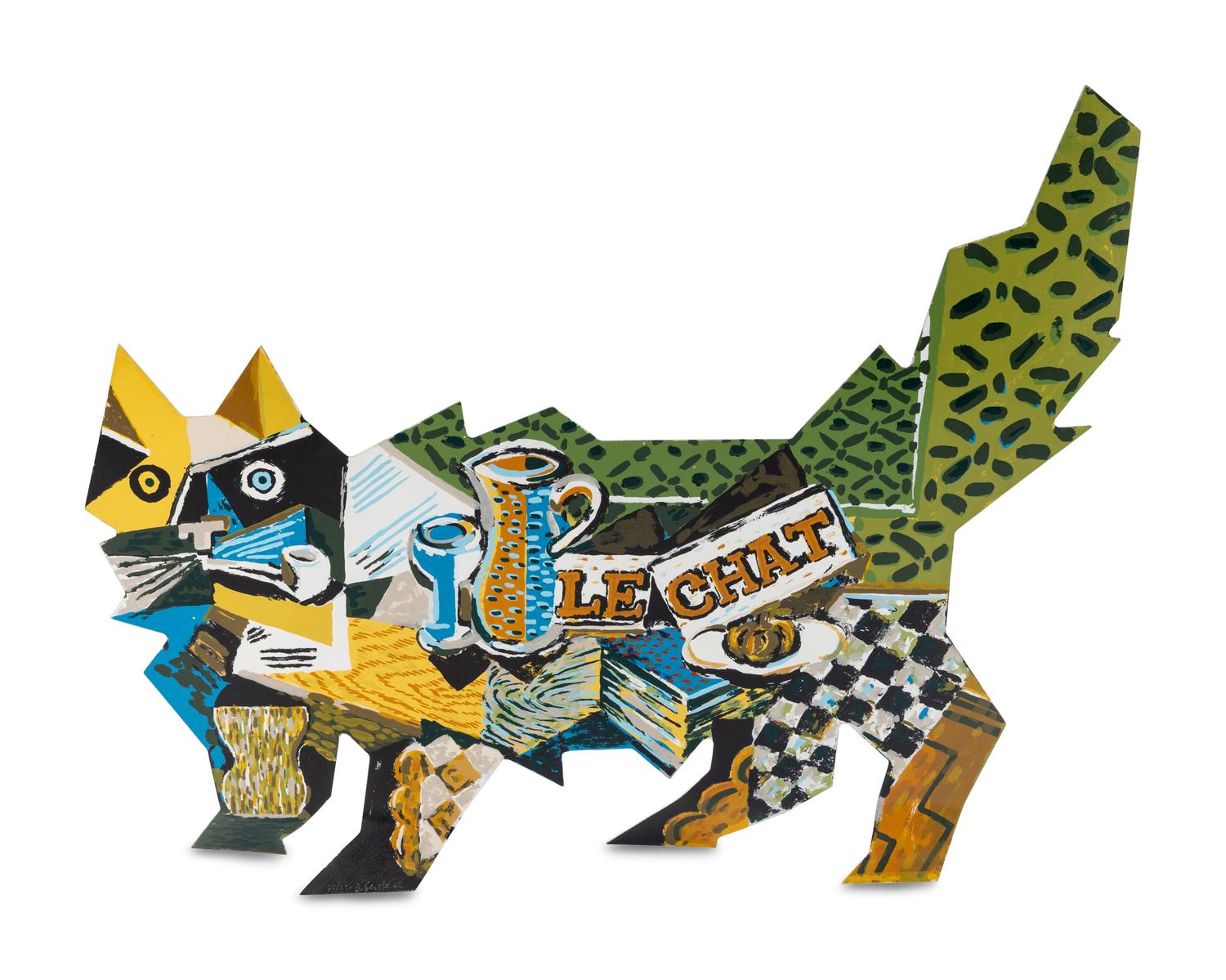 Van Gogh/Braque Cat