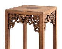 A Pair of Chinese Hardwood Jardiniere Stands