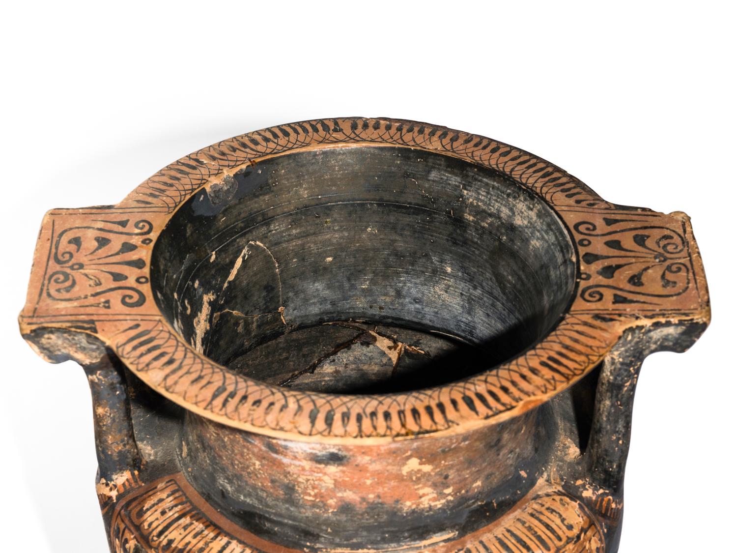 An Attic Red‑Figured Column‑Krater with Dionysiac Scenes