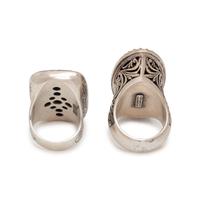 KONSTANTINO, COLLECTION OF STERLING SILVER AND YELLOW GOLD RINGS