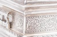 A Russian Enameled Silver Table Casket