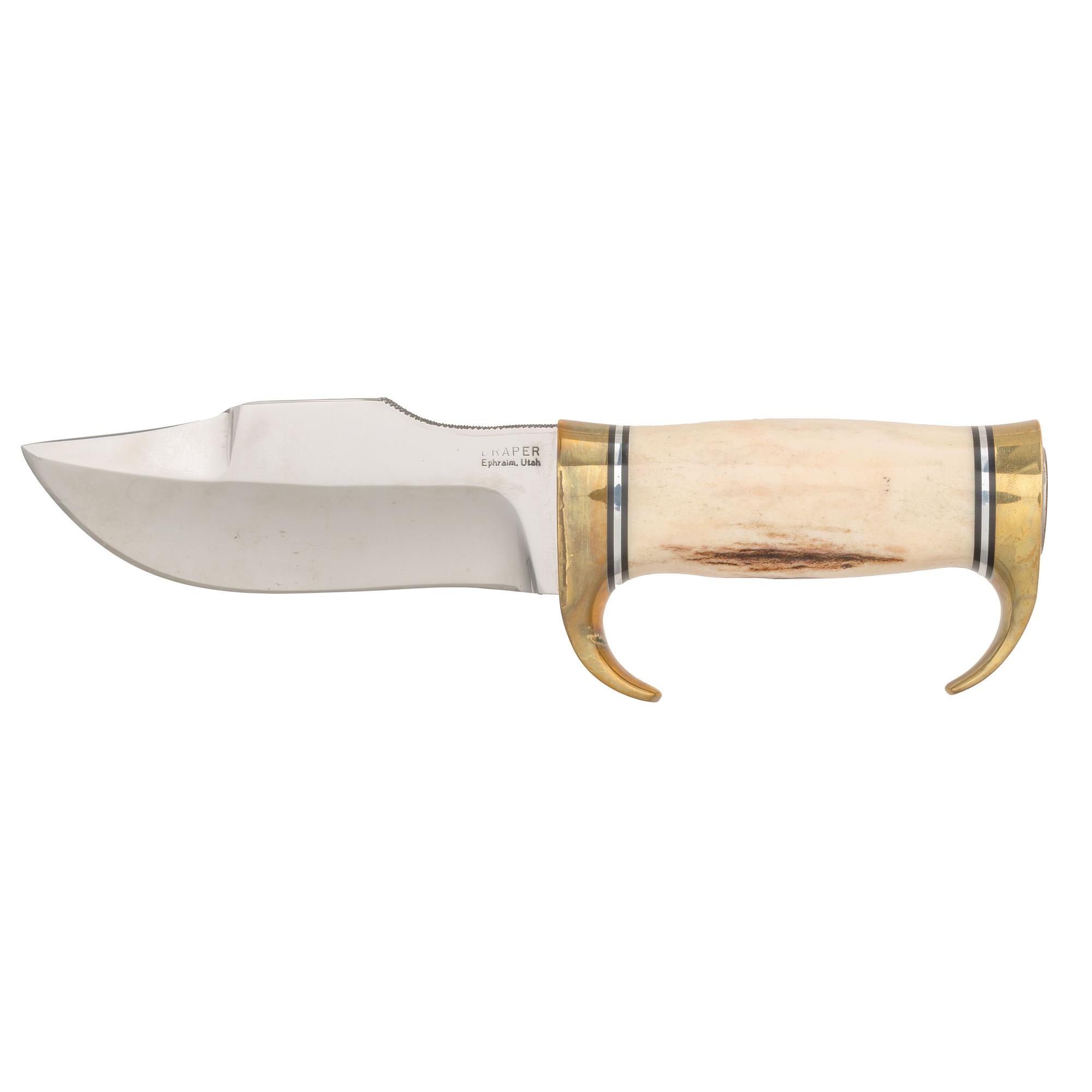 Harvey Draper Elmer Keith Knife with Bone Handle