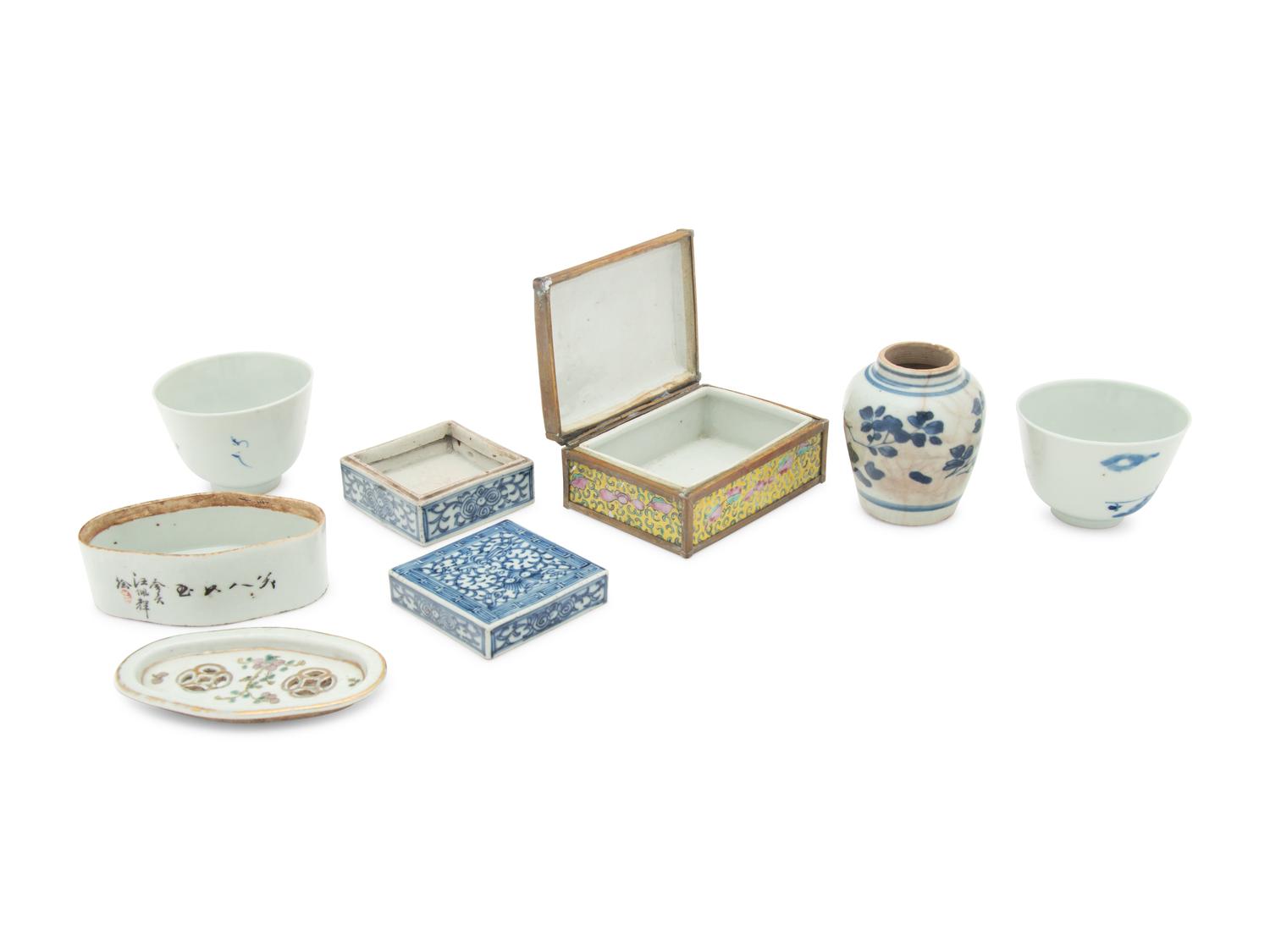 Six Chinese Porcelain Articles