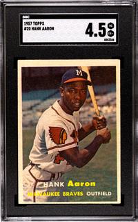 A Complete Set of 1957 Topps Baseball Cards Including SGC Graded Key Cards (407/407),