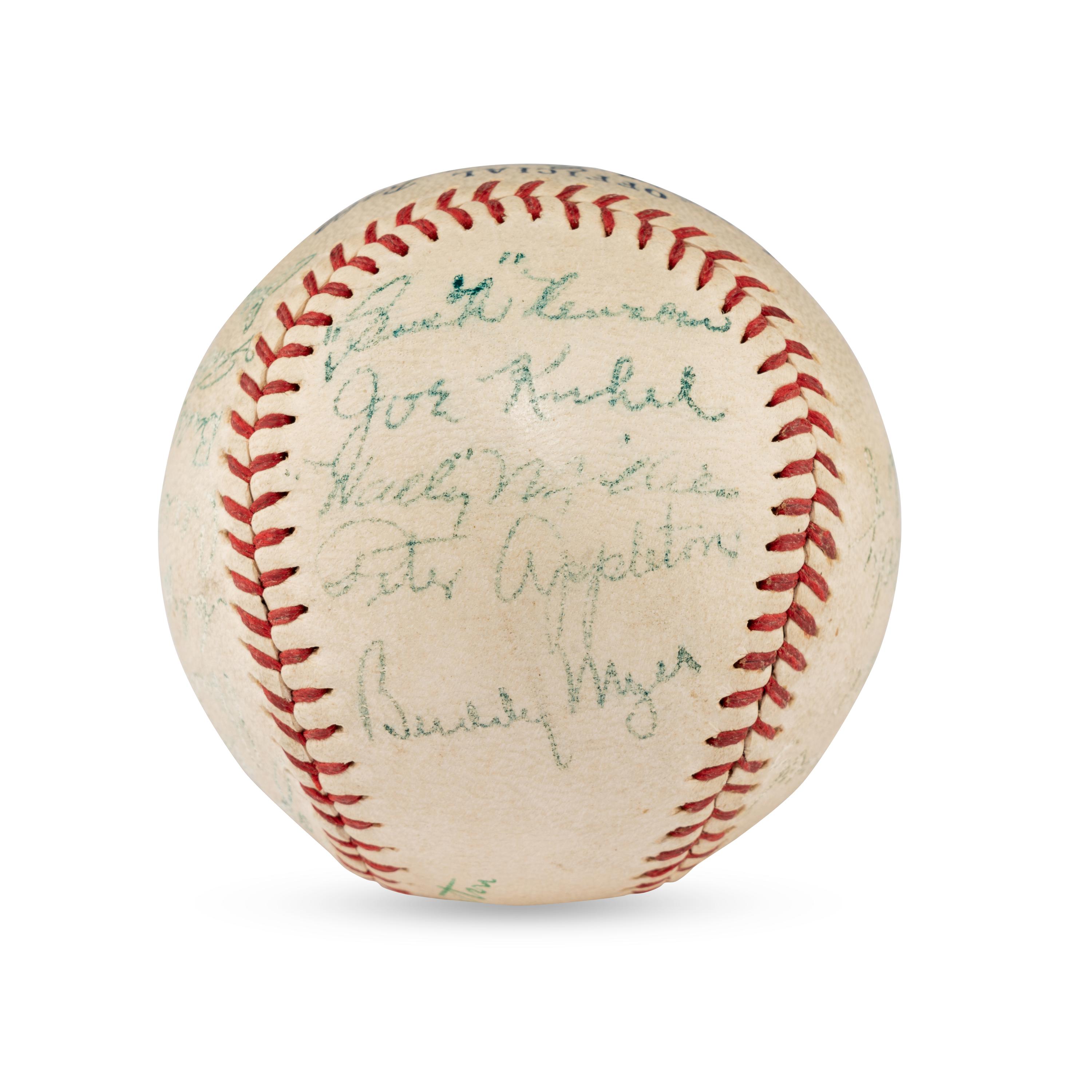 A 1936 Washington Senators Team Signed Autograph Baseball Featuring Bucky Harris (JSA Letter of Authenticity),