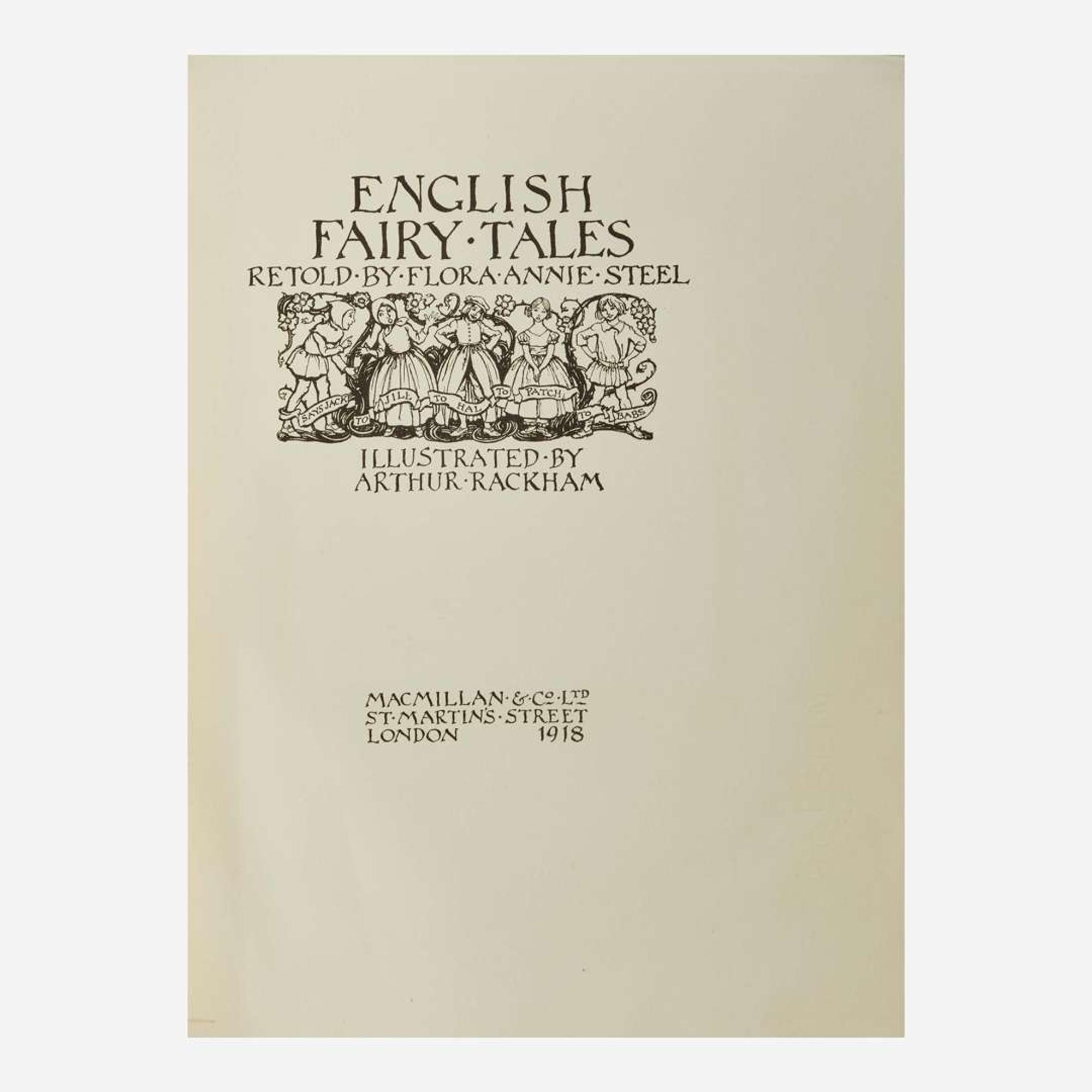 [Children's & Illustrated] [Rackham, Arthur] Steel, Flora Annie (editor) English Fairy Tales