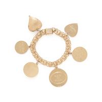 YELLOW GOLD CHARM BRACELET