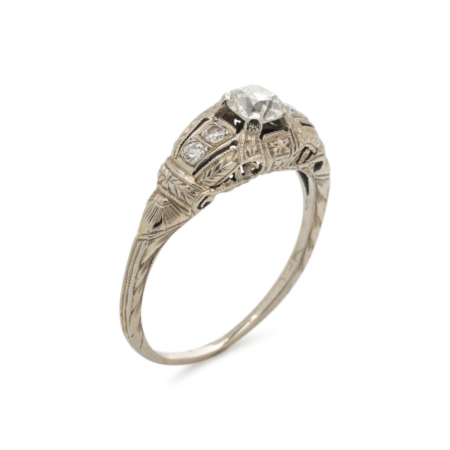 ART DECO, DIAMOND RING