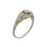 ART DECO, DIAMOND RING